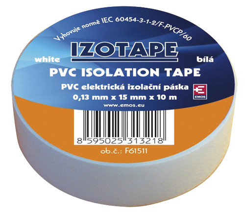 Páska izolačná PVC 15/10m biela EMOS