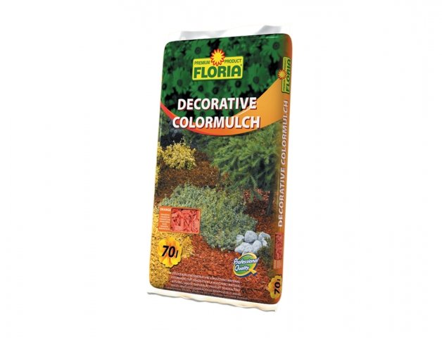 Mulč kôrový FLORIA oranžový 70l