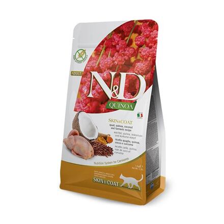 N&D - Quinoa Cat - Skin & Coat Quail & Coconut - Na obnovu kože a srsti 300g