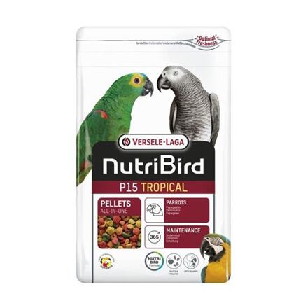 VERSELE-LAGA - Nutribird P15 Tropical - Kompletné plnohodnotné krmivo pre papagáje 3kg