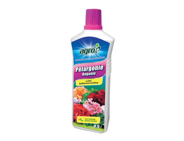 Hnojivo AGRO na balkónové kvety a pelargónie 1l