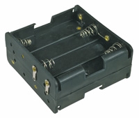 Puzdro batérie R6x8 vedľa, nad
